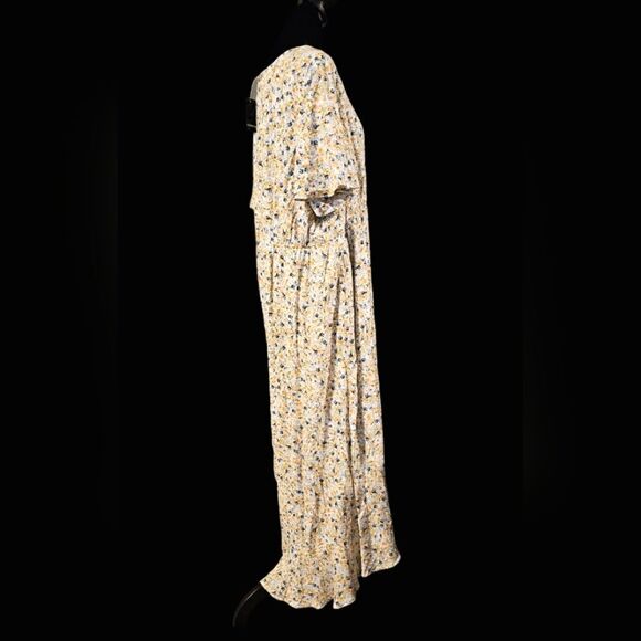 Maxi Rayon Slub Surplice Wrap Dress - Picture 5 of 9